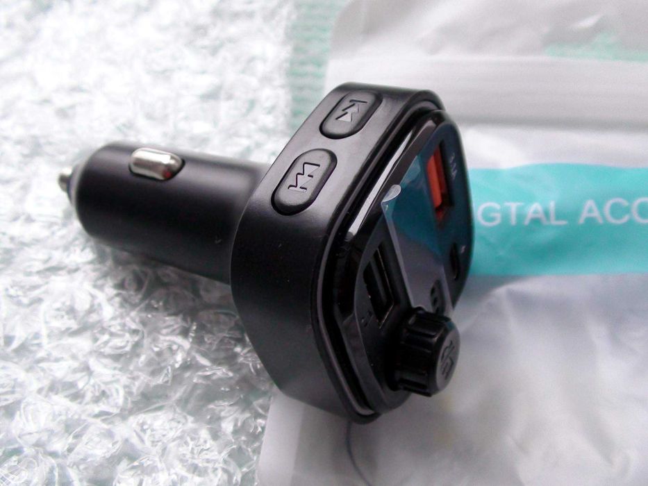 Авто FM трансмиттер модулятор Bt 5 MP3 USB зарядка вольтметр ОРИГИНАЛ