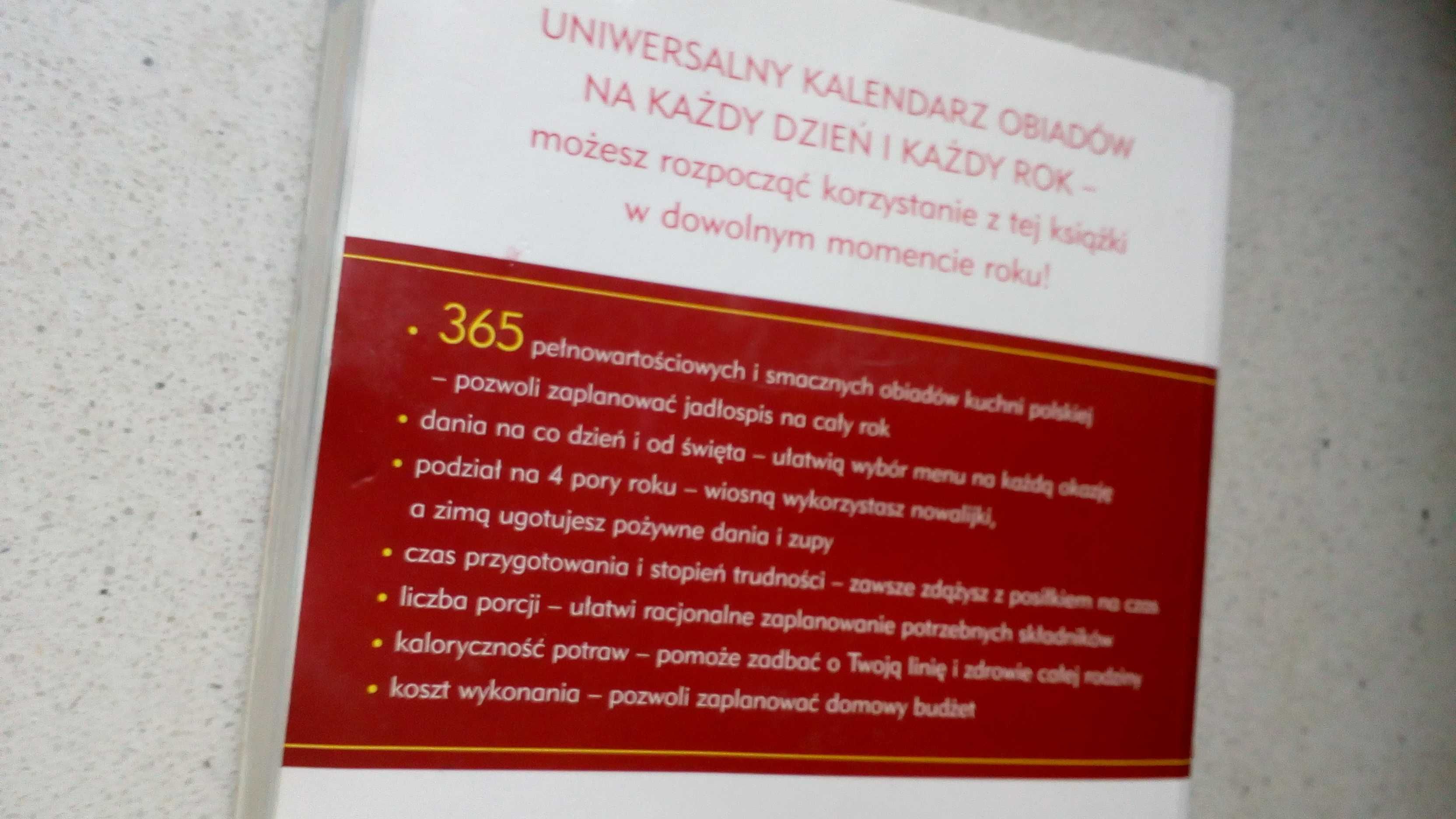 Książka kucharska "365 obiadów na polskim stole".