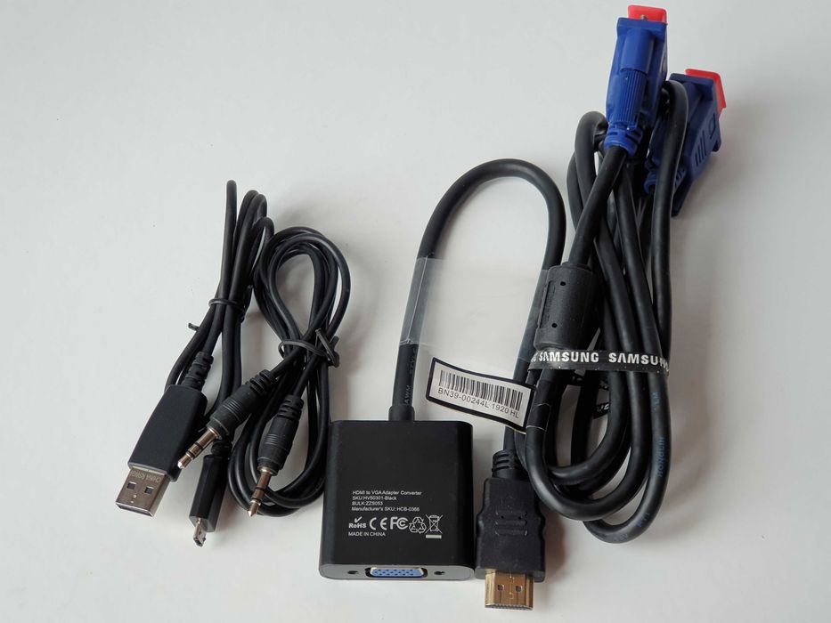 адаптер   HDMI to VGA jack 3.5mm microUSB TechRise Samsung 1.8м