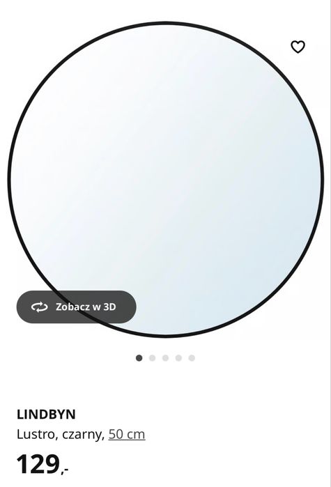 Lustro IKEA Lindbyn 50 cm