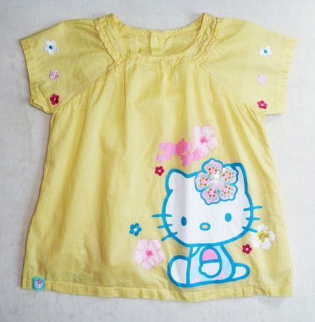 Блузка с коротким рукавом Хелоу Китти Hello Kitty на 4-5 лет рост 110