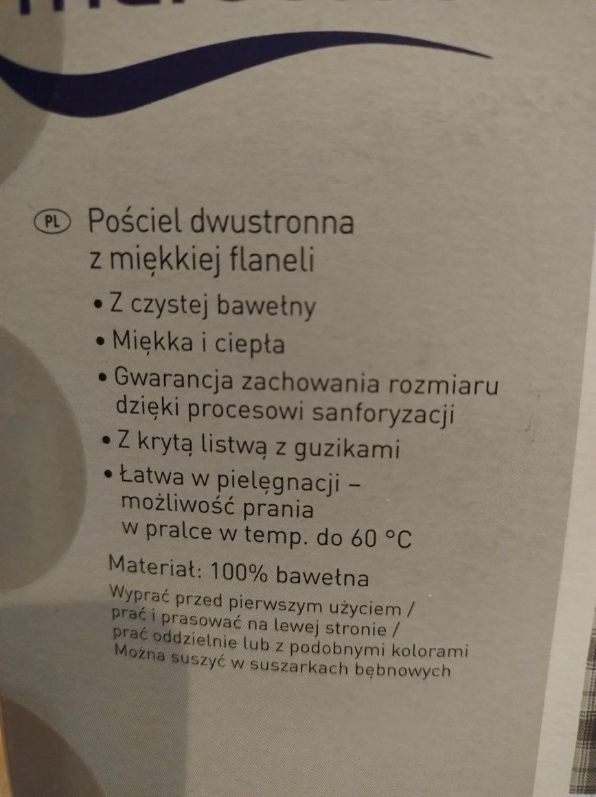 Pościel 160x200 z miękkiej flaneli