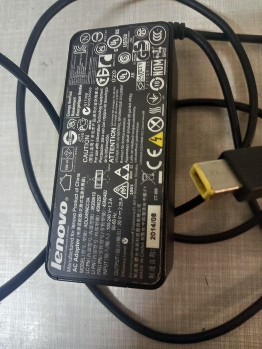 Zasilacz lenovo  20v 2,25a sprawny