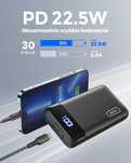 Iniu BI-B5 Powerbank 2xUSB 20000mAh latarka 22,5W PD3.0 QC4.0