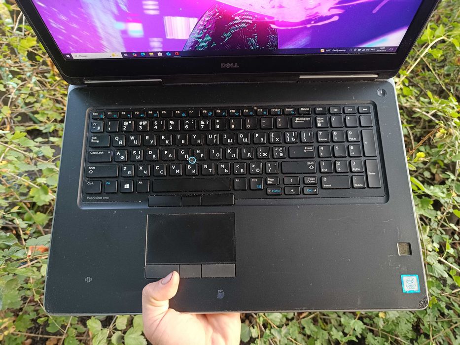 17.3" 6гб відеокарта, ноутбук DELL i7 7820HQ/16/512gb/P3000 6gb