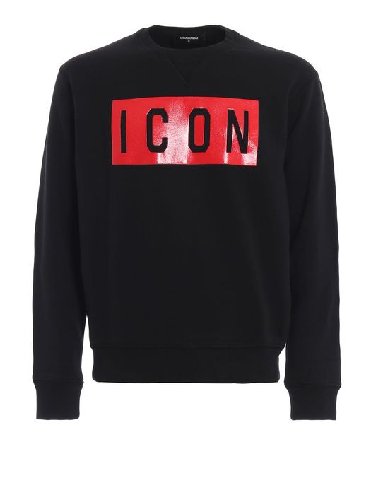 Dsquared2 ICON Print Black Bluza nowa oryg