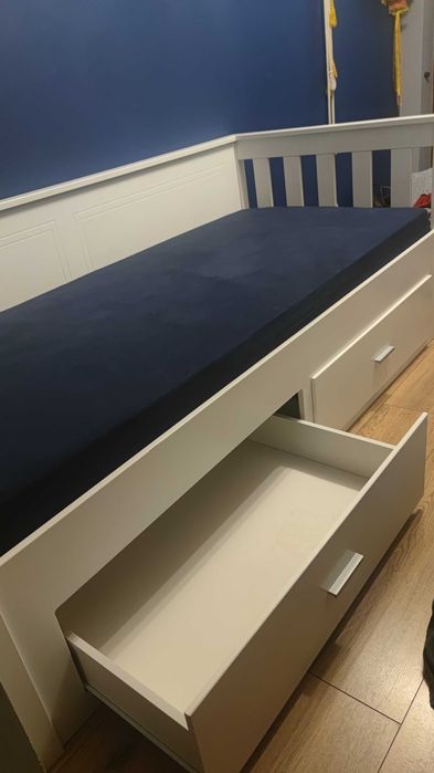 Łóżko 90x200, białe, Agata meble