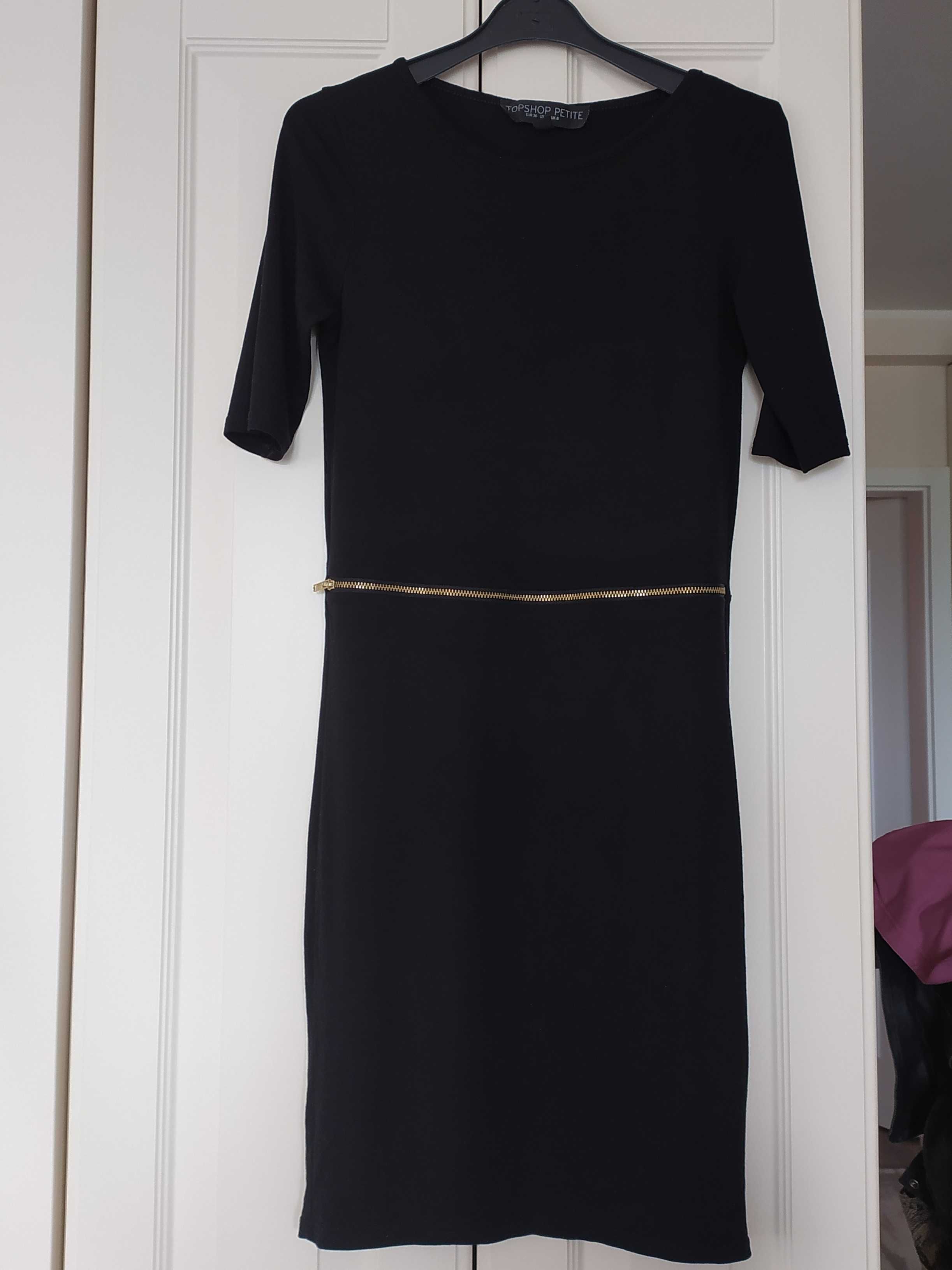 Sukienka mini ## Topshop # Roz. 36 # Zamek # Sylwester