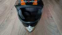 Kask z goglami na quad  lub motocykl