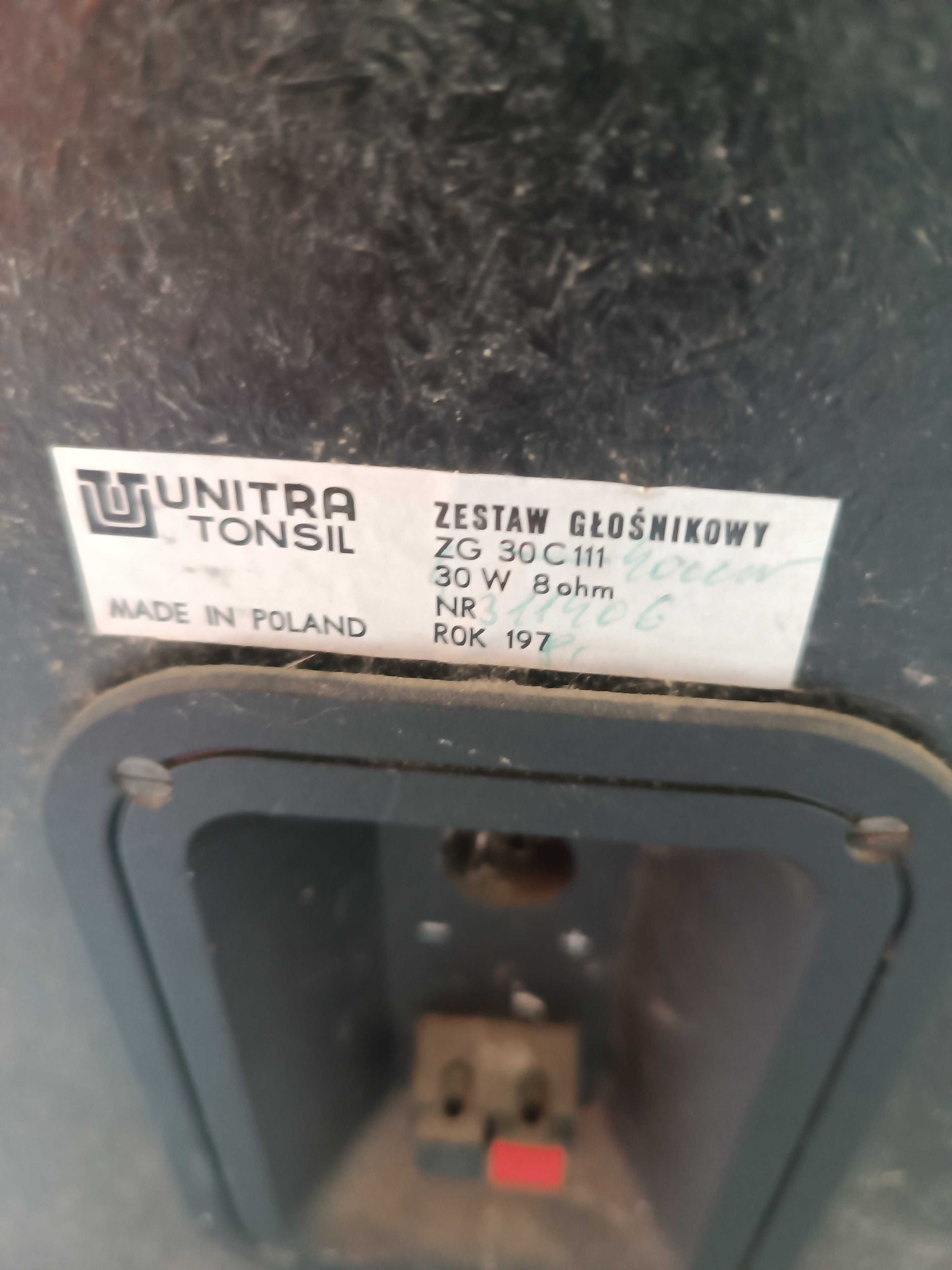 unitra tonsil kolumny głośniki monitory zg 30 c 111 głośnik kolumna