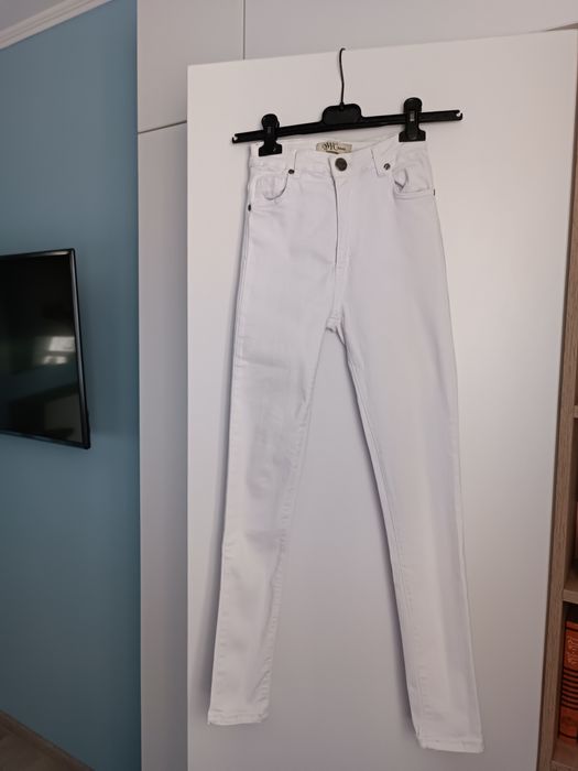 Джинси білі скіні