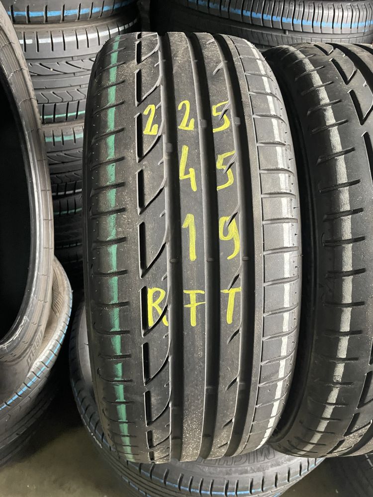 Pneus RFT 225/45/19 + 255/40/19 Bridgestone + Pirelli impecaveis