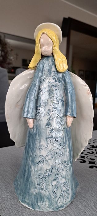 Ceramiczny anioł, handmade