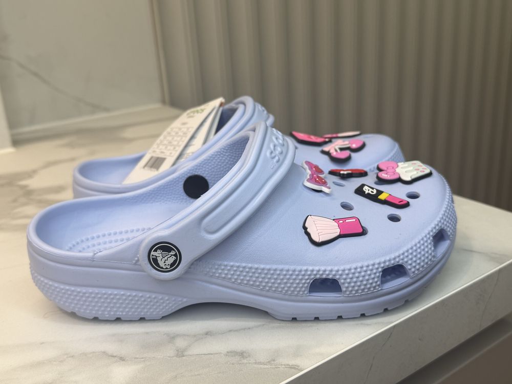 Crocs дитячі  36 розмір  з джибітсами/детские кроксы/clasic clog
