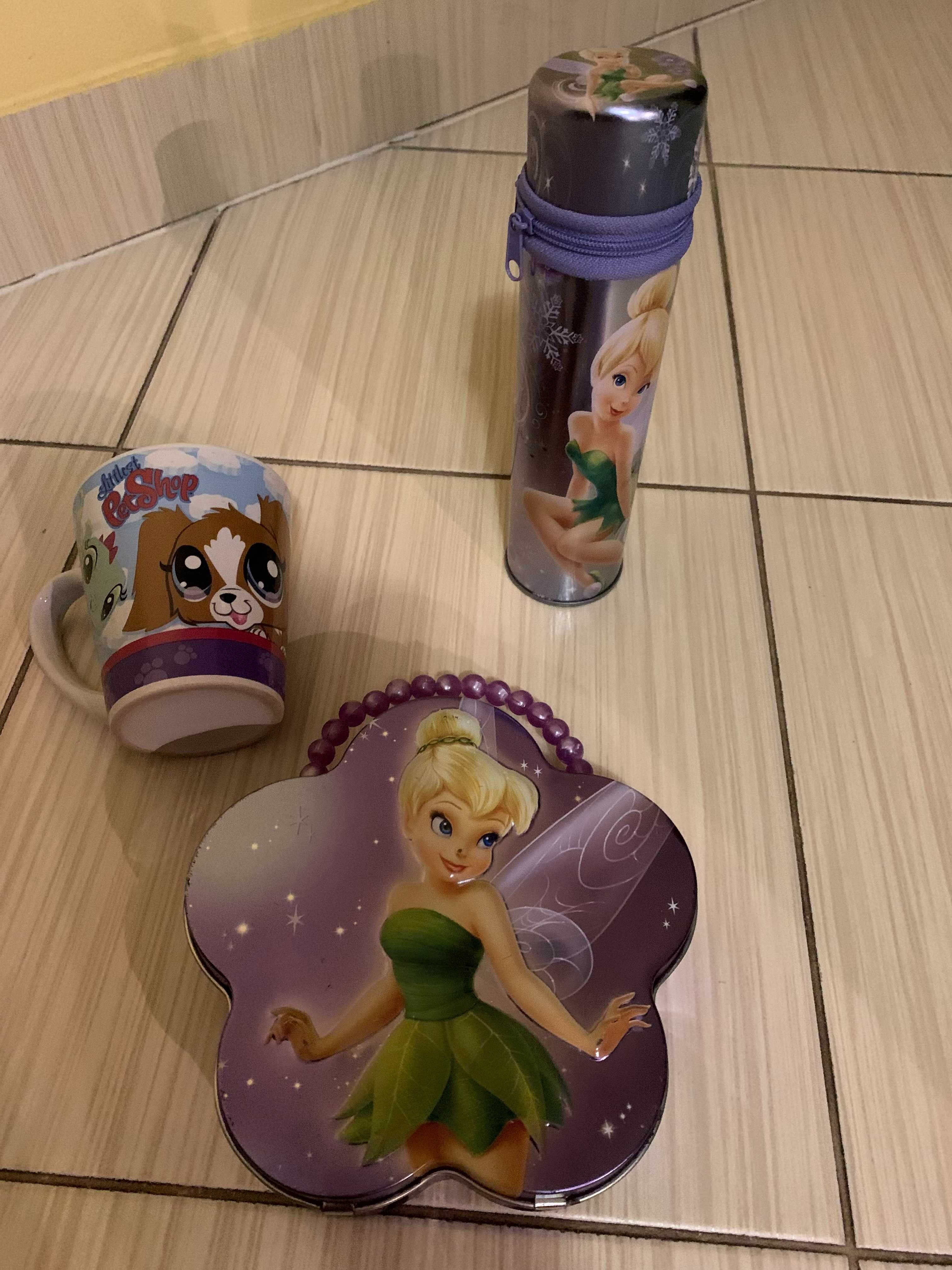 Zestaw dla dziewczynki torebka, piórnik, konewka Dzwoneczek Disney