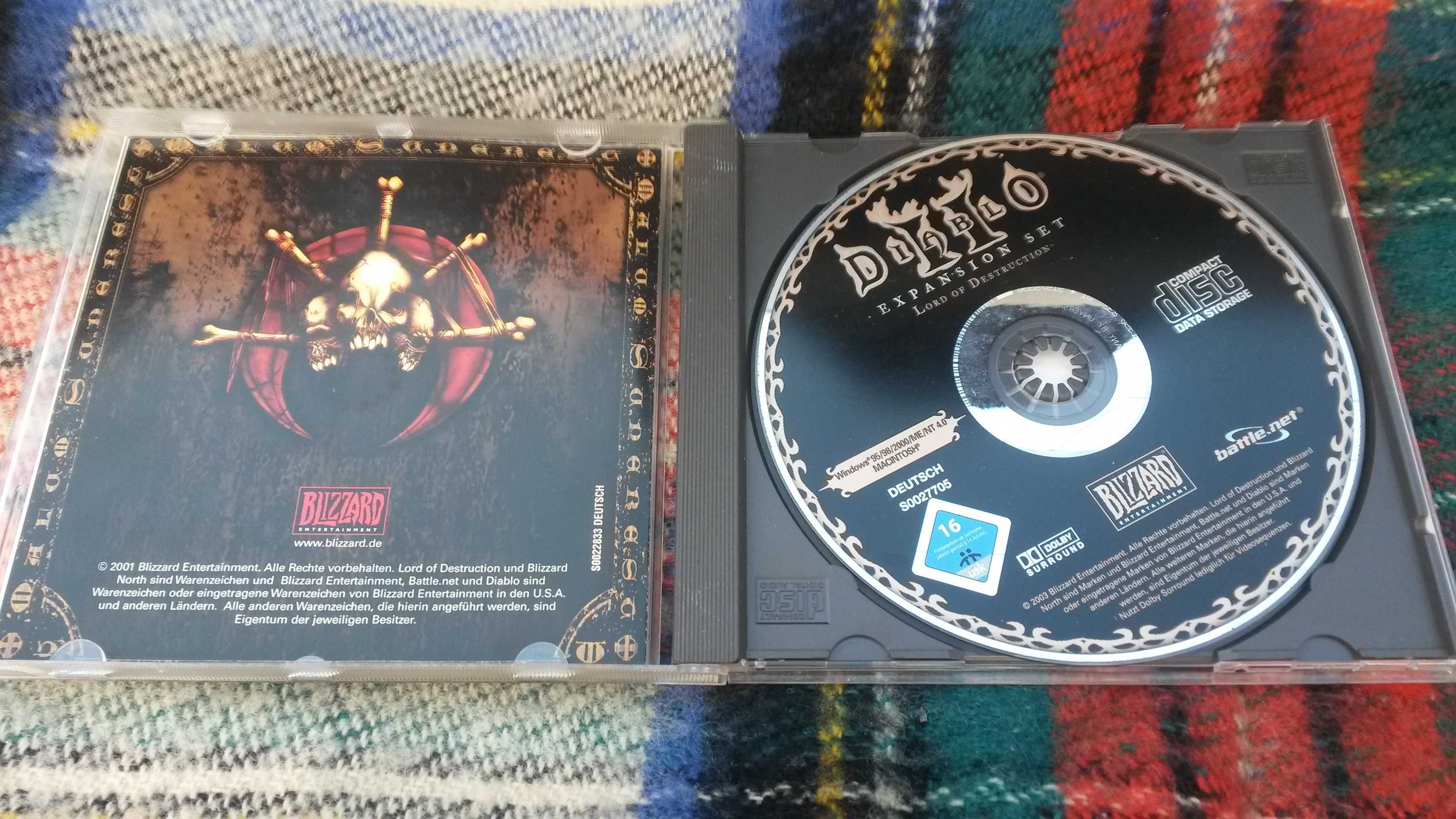 Gra komputer Blizzard PC DVD klasyk Diablo 2 Lord of Destruction