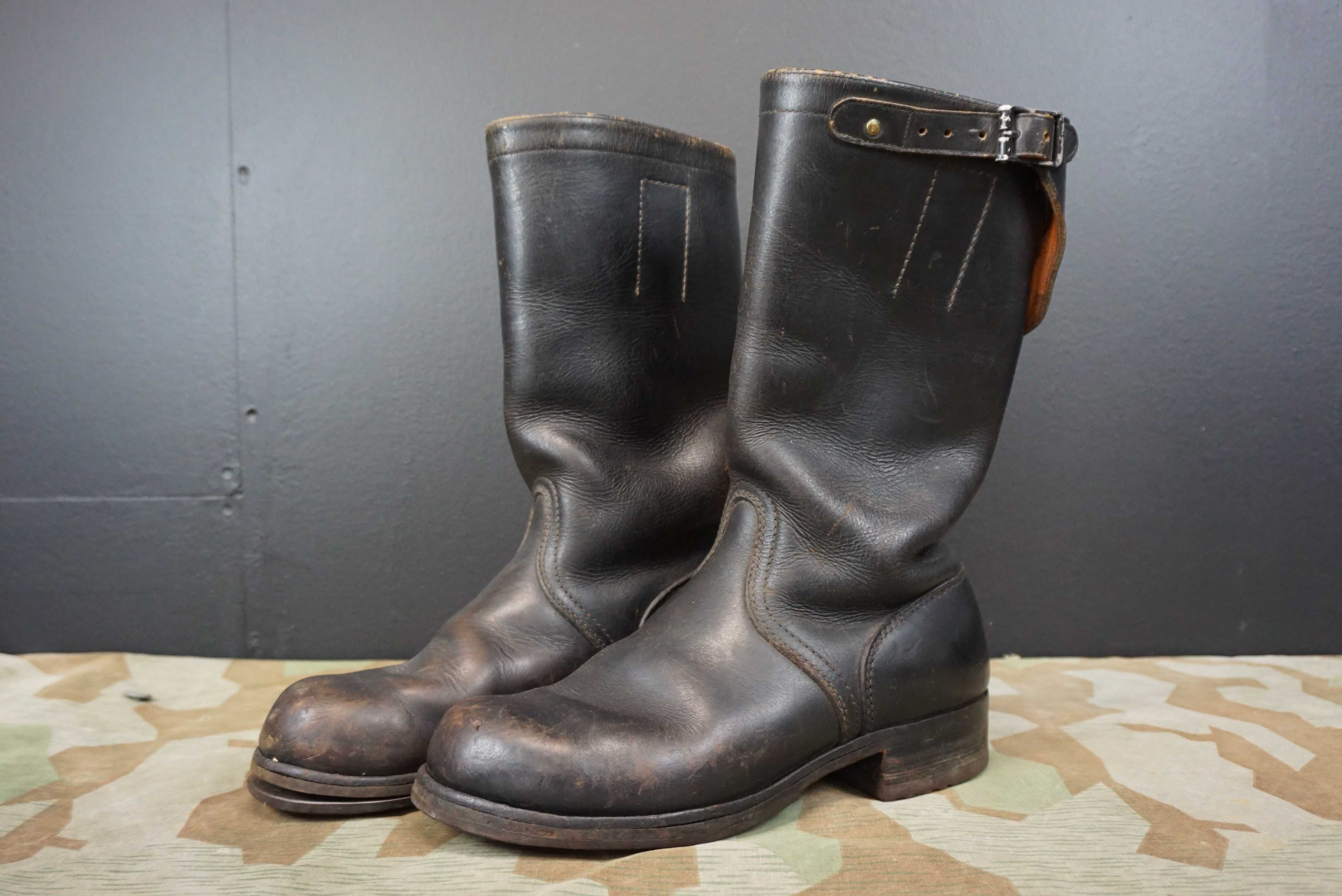 Buty skórzane oficerki Bundeswehra Knobelbecher Schaftstiefel lata50te