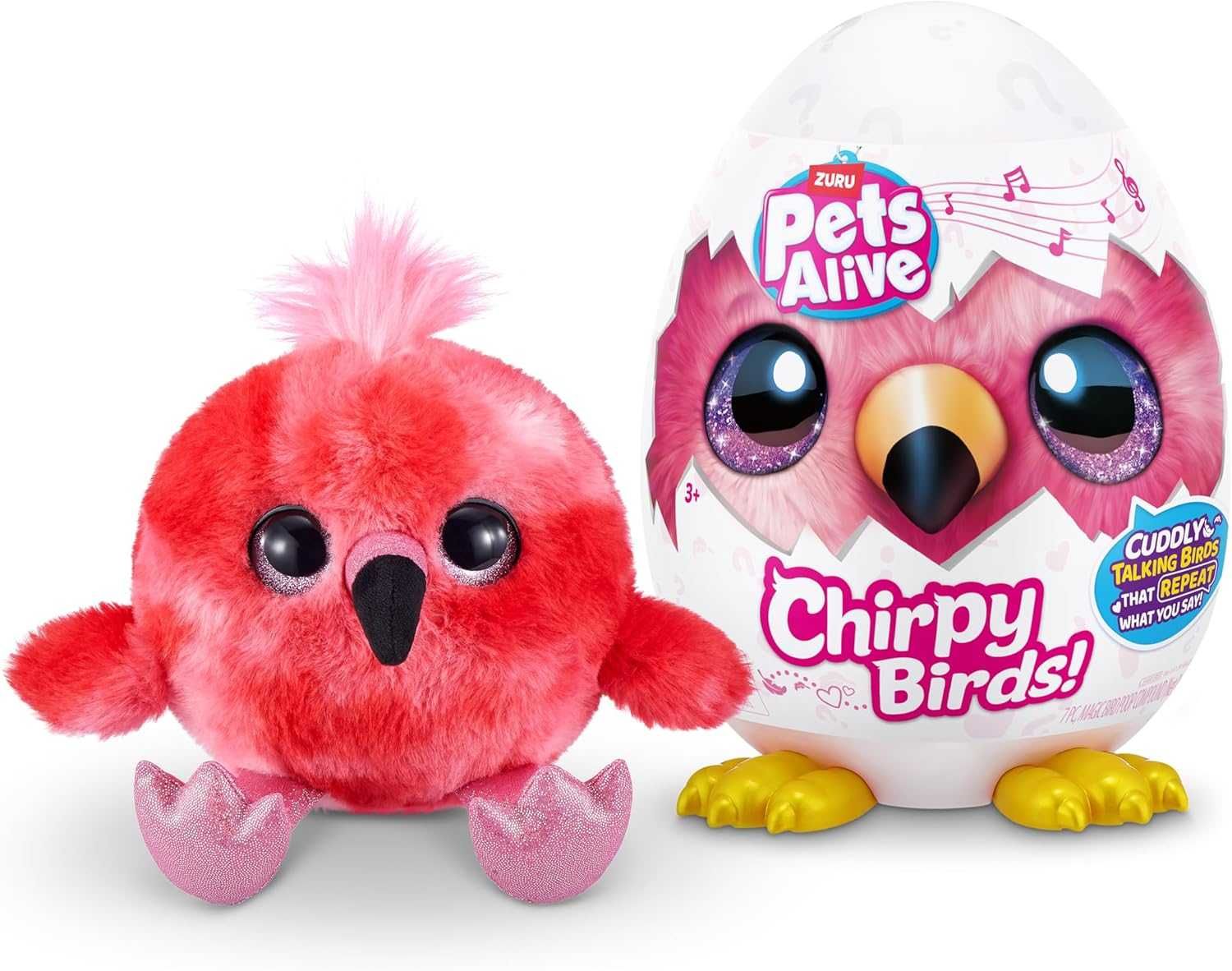 Интерактивный фламинго Веселые птички Pets Alive Chirpy Birds Flamingo
