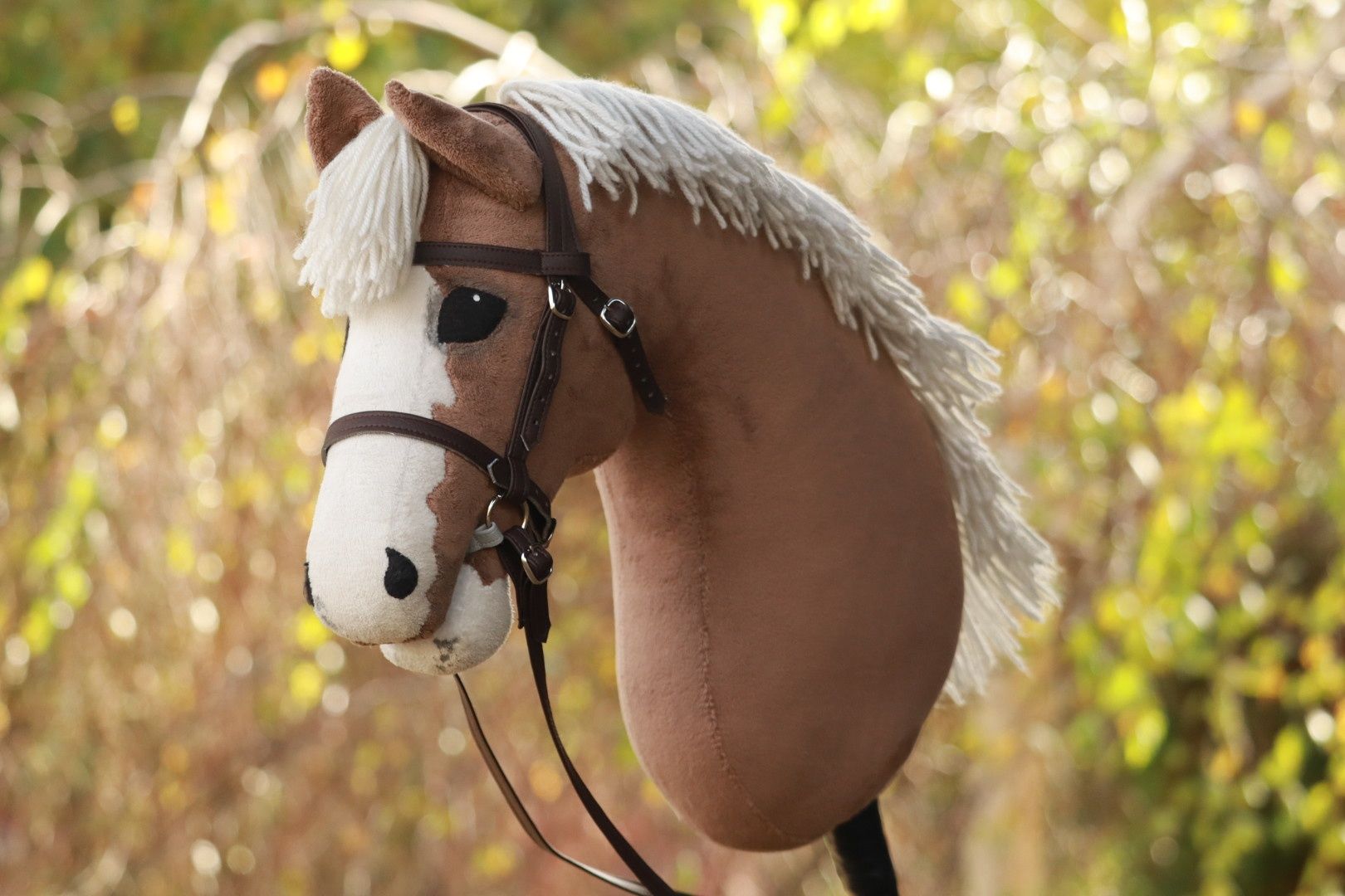 Ogłowie angielskie dla hobby horse,  konika na kiju