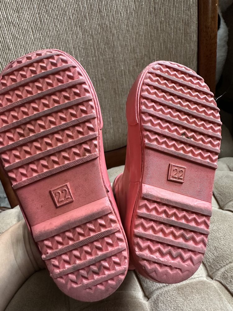 Гумові чоботи H&M для дівчинки 22 розмір
