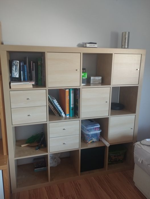 Regał Ikea kallax (szuflady+półki zamykane)