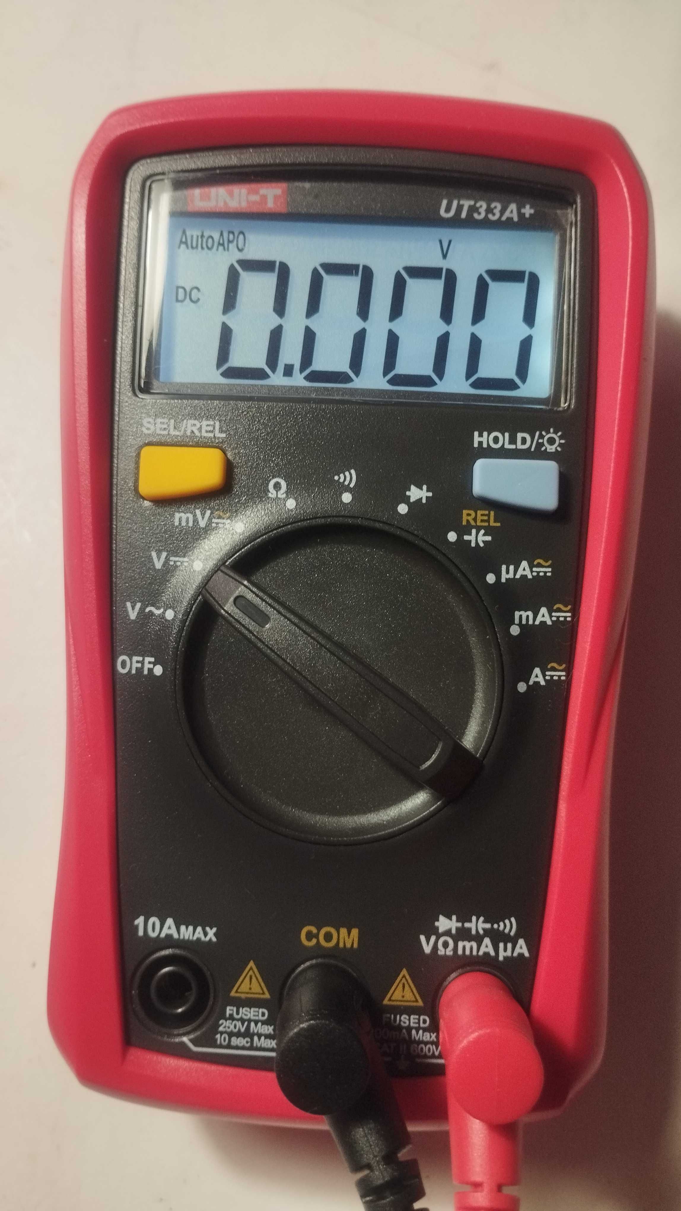 Мультиметр, тестер: UNI-T UT33A (автомат).