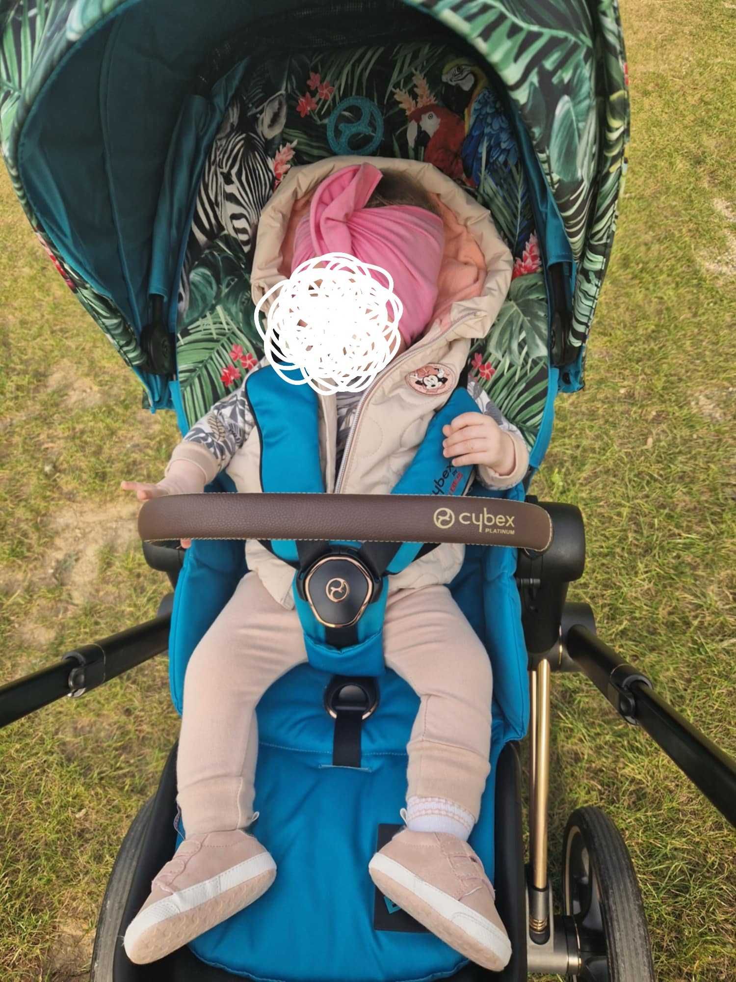 Wozek cybex by dj khaled + nosidełko cloud Z z bazą isofix