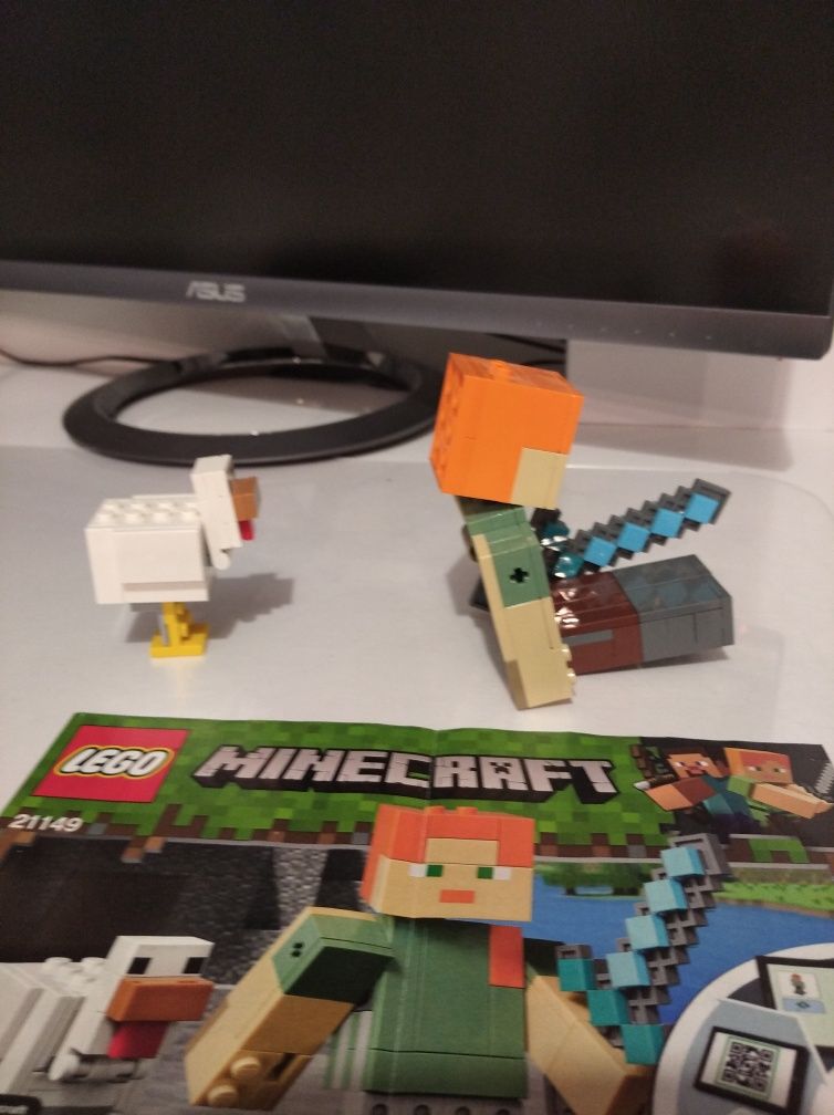 Klocki LEGO Minecraft 21149 Alex z kurczakiem