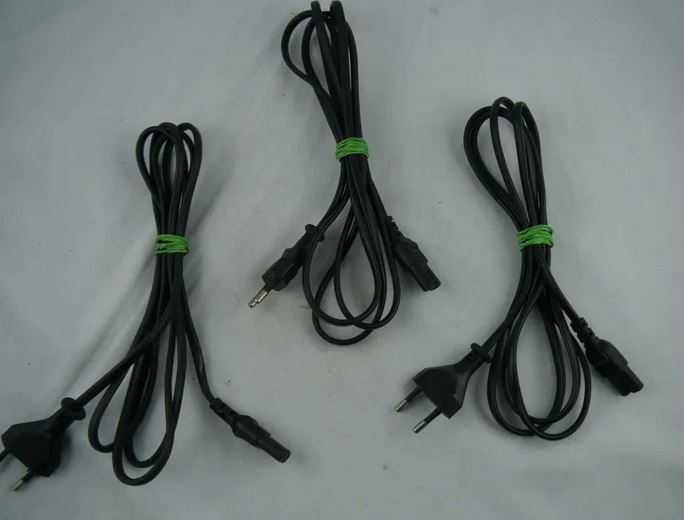 3 szt. x Kabel ósemka do tv, radia 1-2m, wtyk prosty