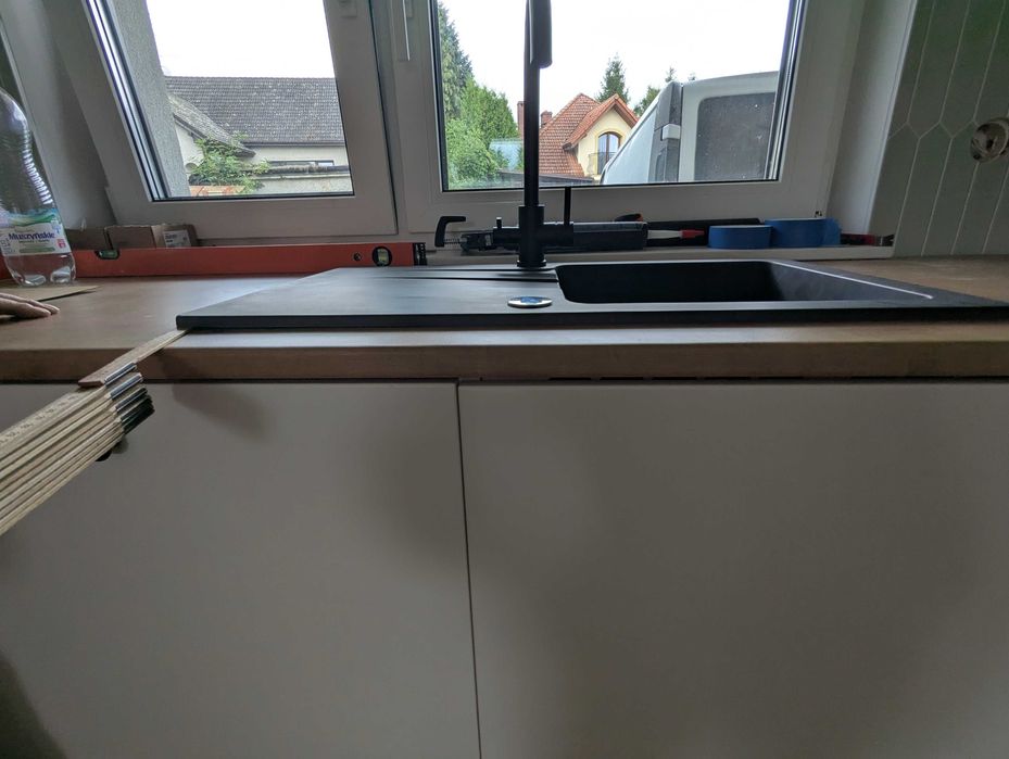 Zlew granitowy czarny Cascatore