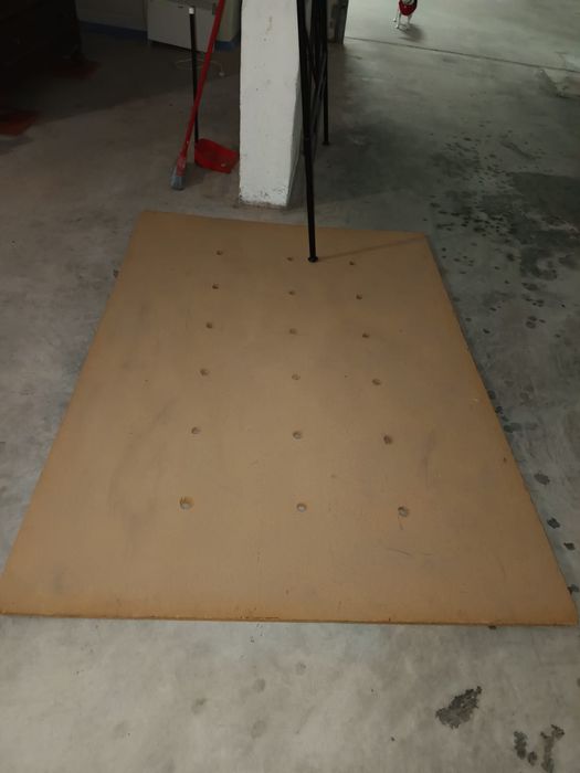 Cama de ferro completa com estrado e colchão