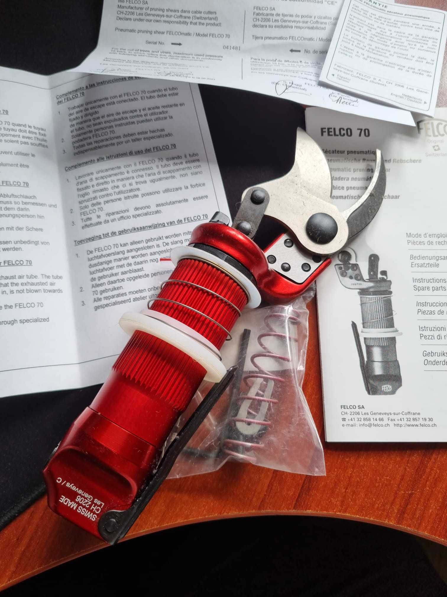 sekator pneumatyczny FELCO 70 - dwie sztuki