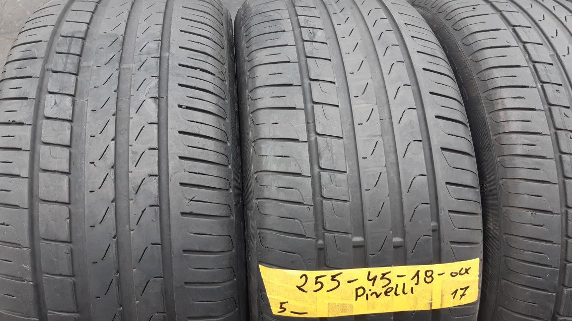 Opony Letnie 255÷45÷18÷/÷225÷50÷18÷.PIRELLI.Cena 400 zł kpl-4 sztuki