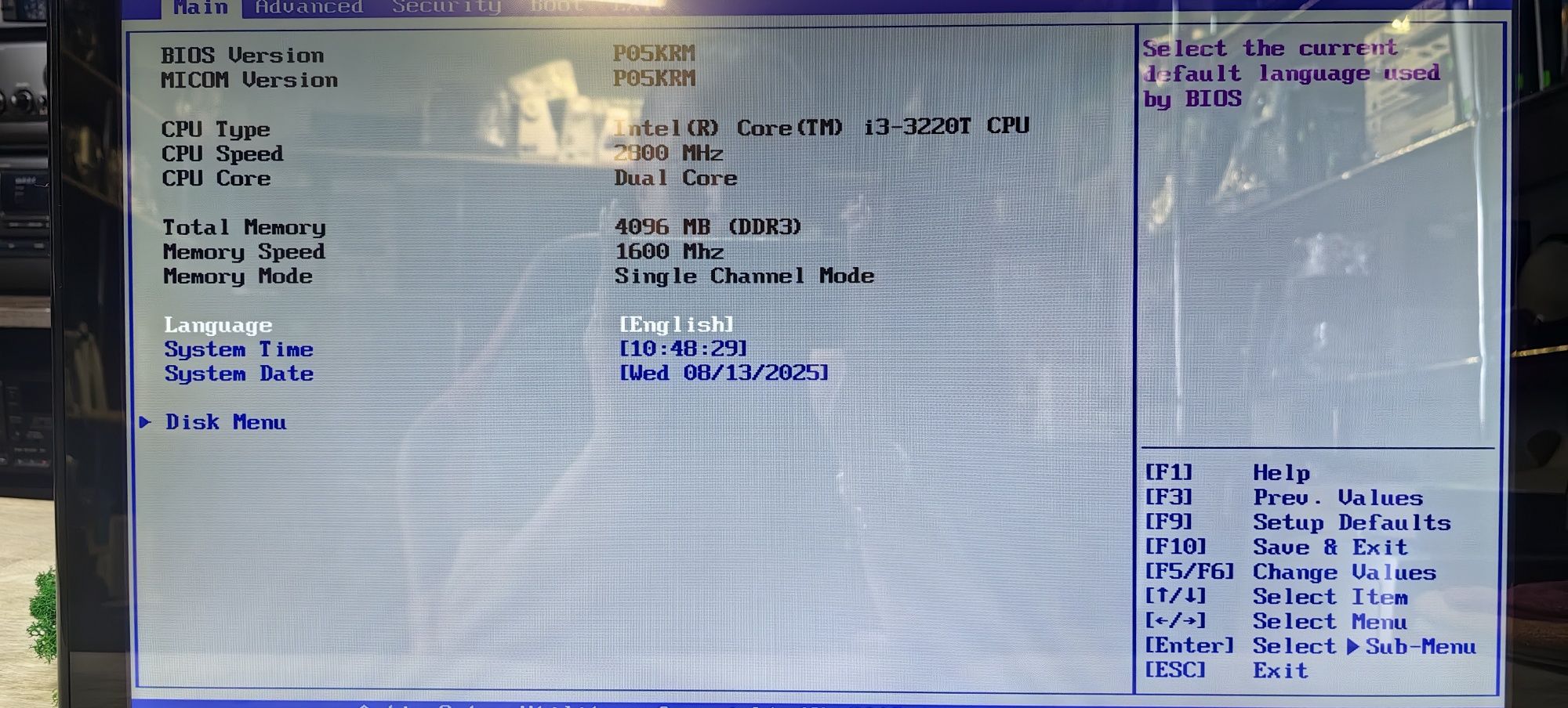 Моноблок Samsung DP500A2D/i3-3220T/Ram 4Gb/HDD No