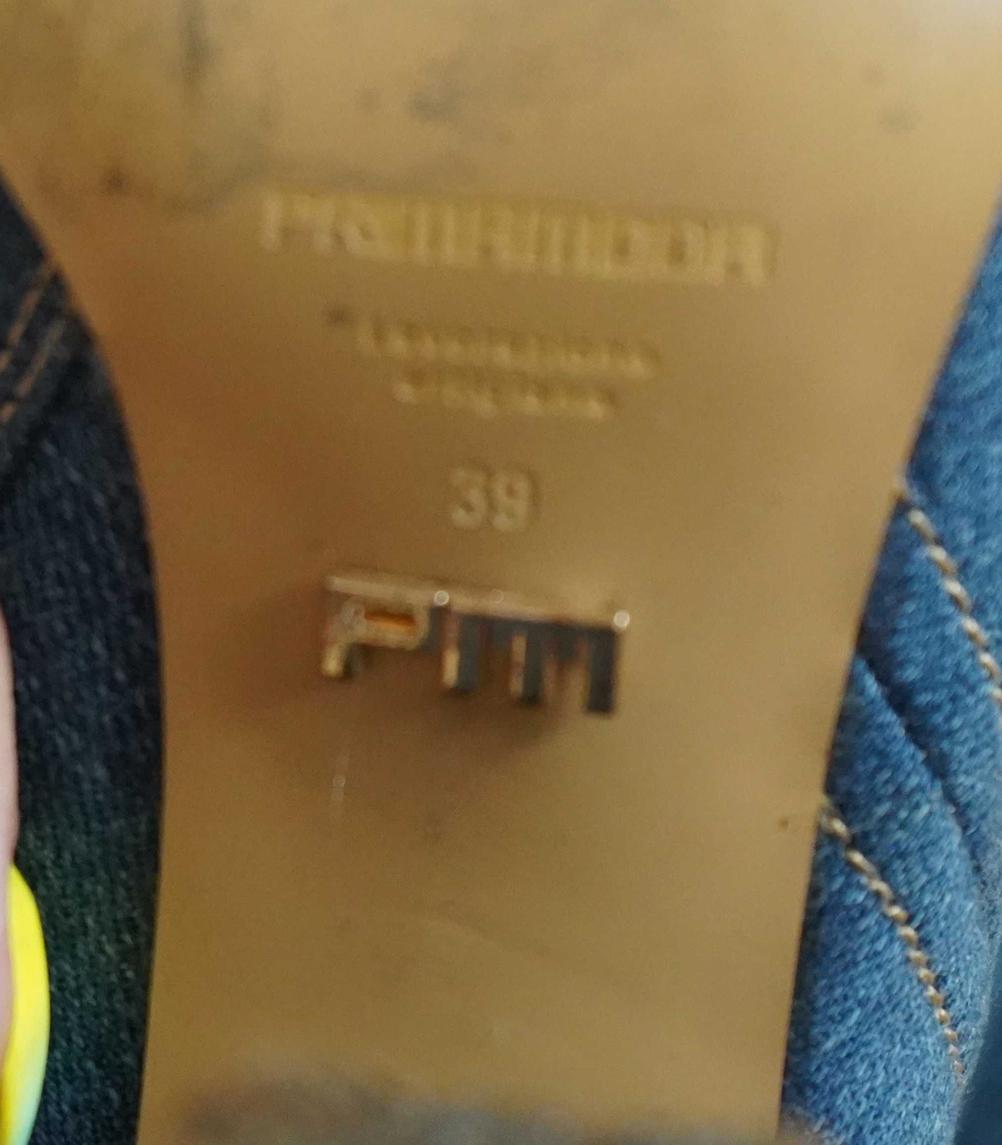 Kozaki jeansowe Prima Moda open toe