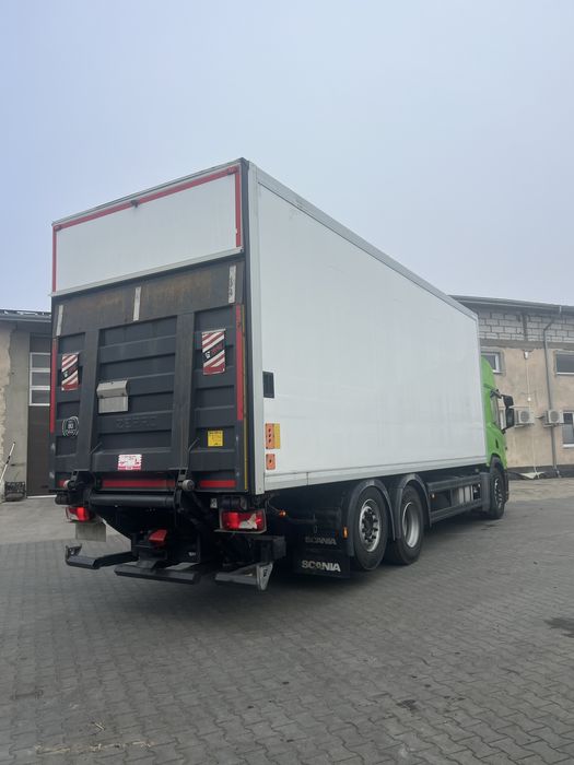 Scania P500/2019/winda/oś skrętna/dmc26t/podgrzewany box/480tys/