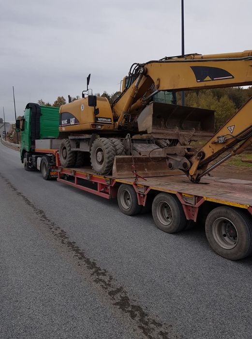 transport maszyn,koparek, transport niskopodwoziowy,laweta,niskopodwoz