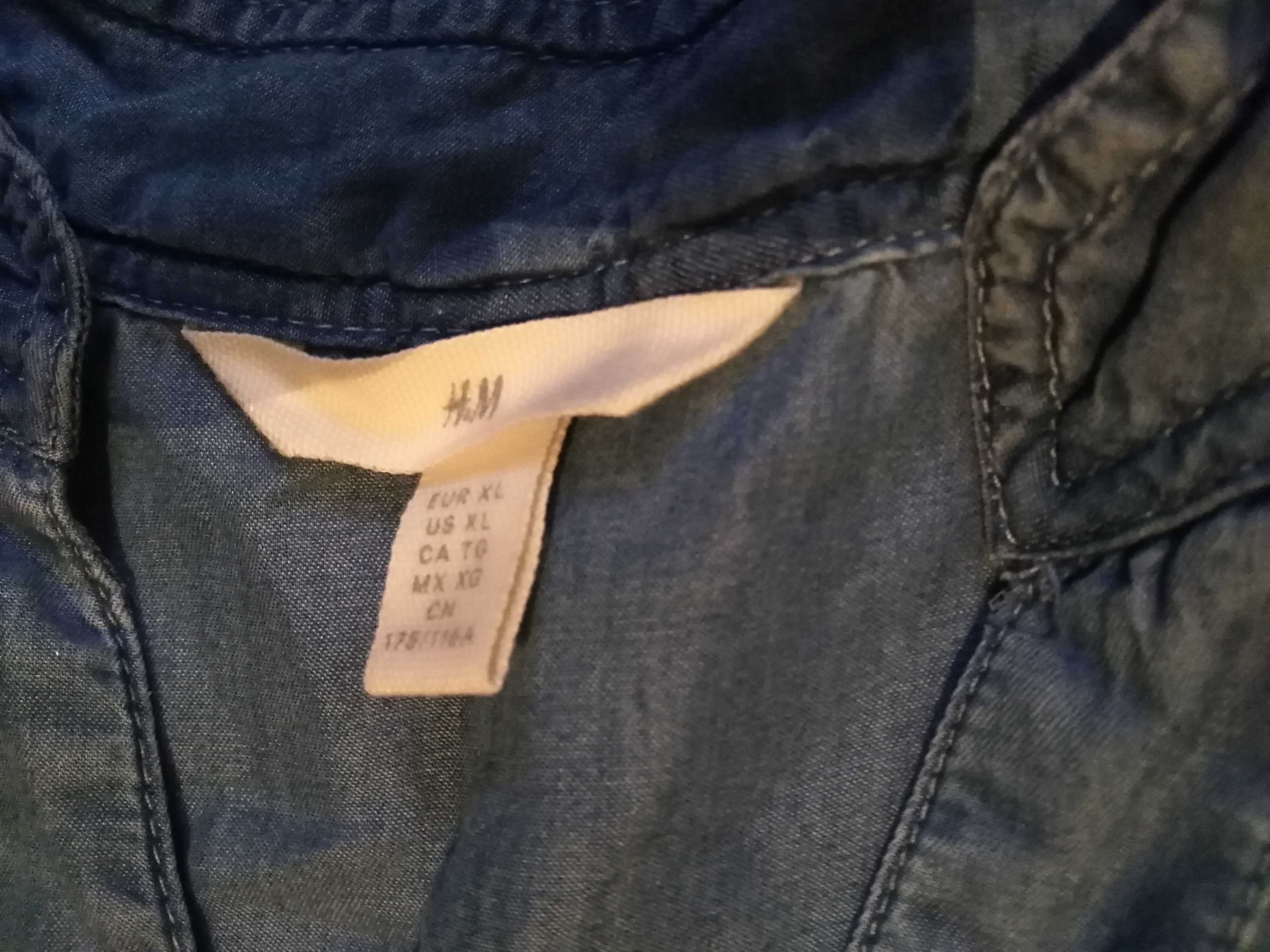 Sukienka H&M XL 42 xxL 44 lyocell jeans dżins