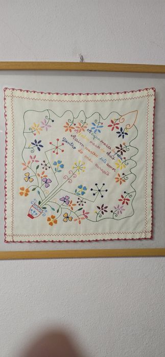 Lenco dos namorados original em moldura de vidro