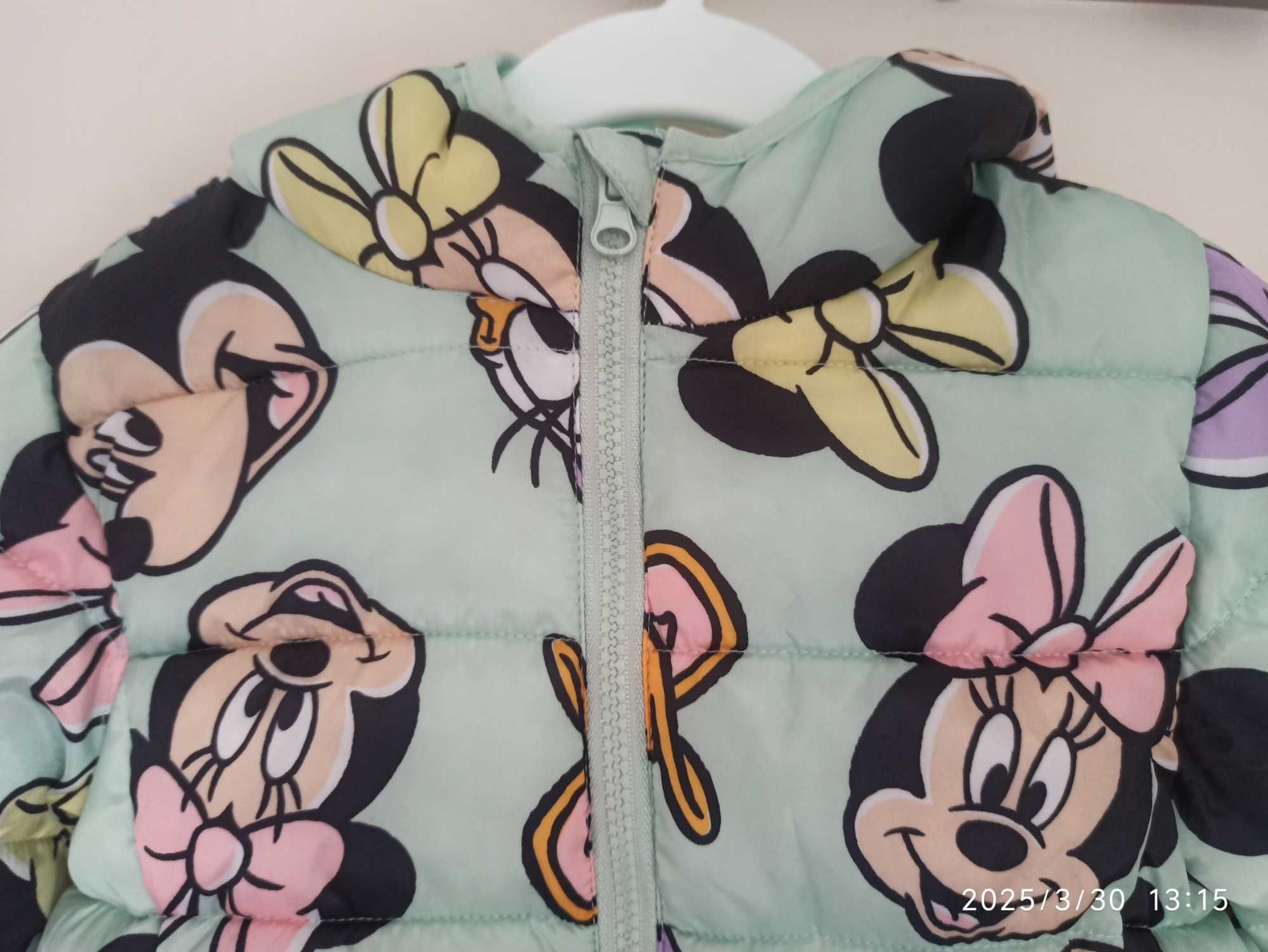 Śliczna przejściowa pikowana kurteczka Disney Minnie 116 Nowa