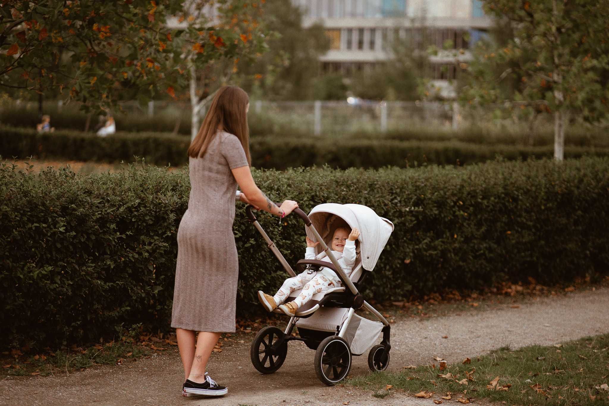Wózek Muuvo Quick BOHO 2w1 Lekki Składany Gondola+Spacerówka +Adaptery