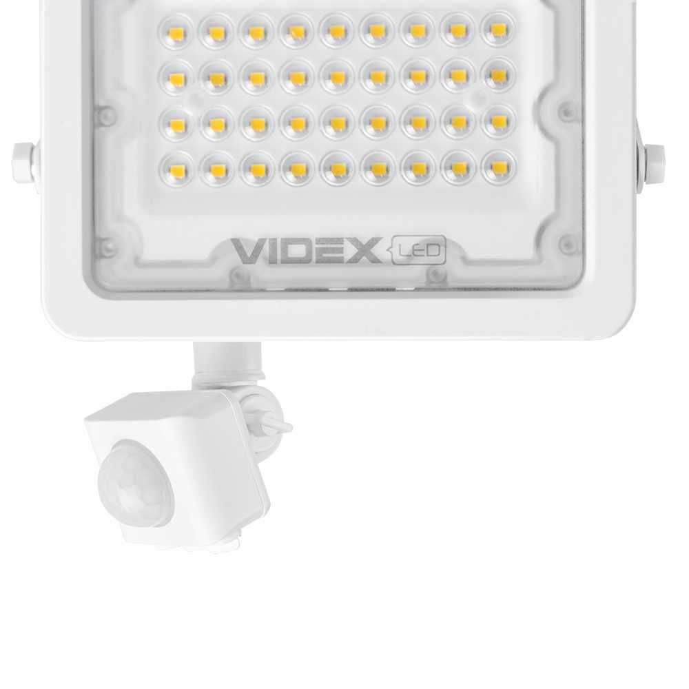 Якісний LED прожектор VIDEX F2e 30W з датчиком руху та освітленості