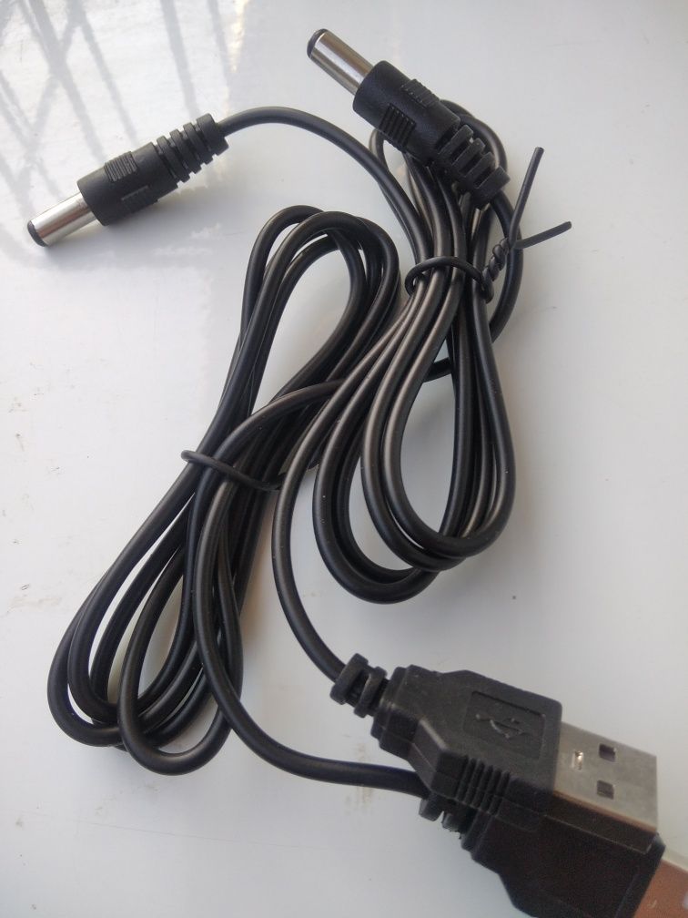 Кабель USB - DC 5,5мм.