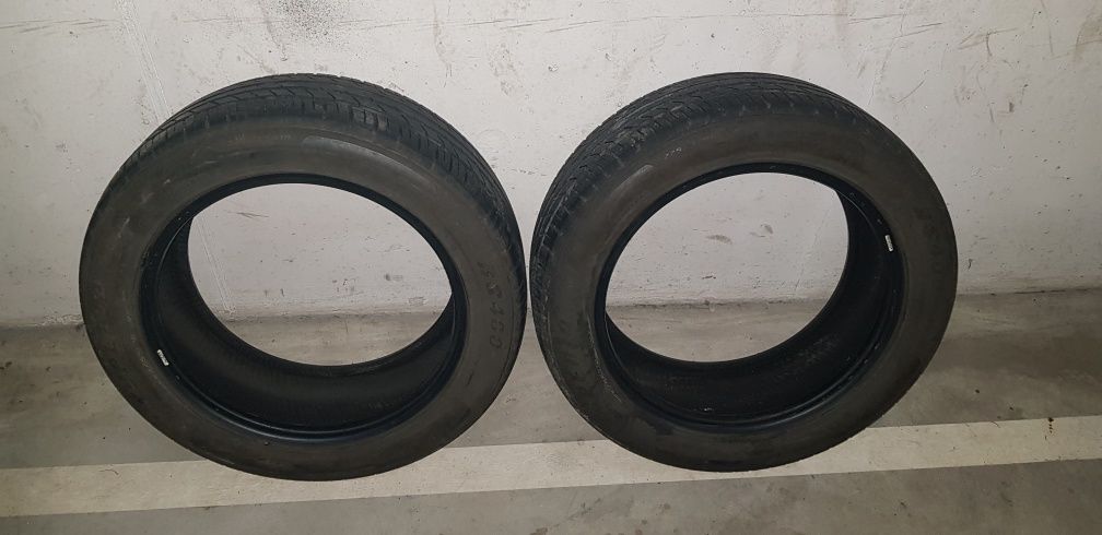 2x opony 6-7mm bieżnik stan bdb 225/55/18  suv