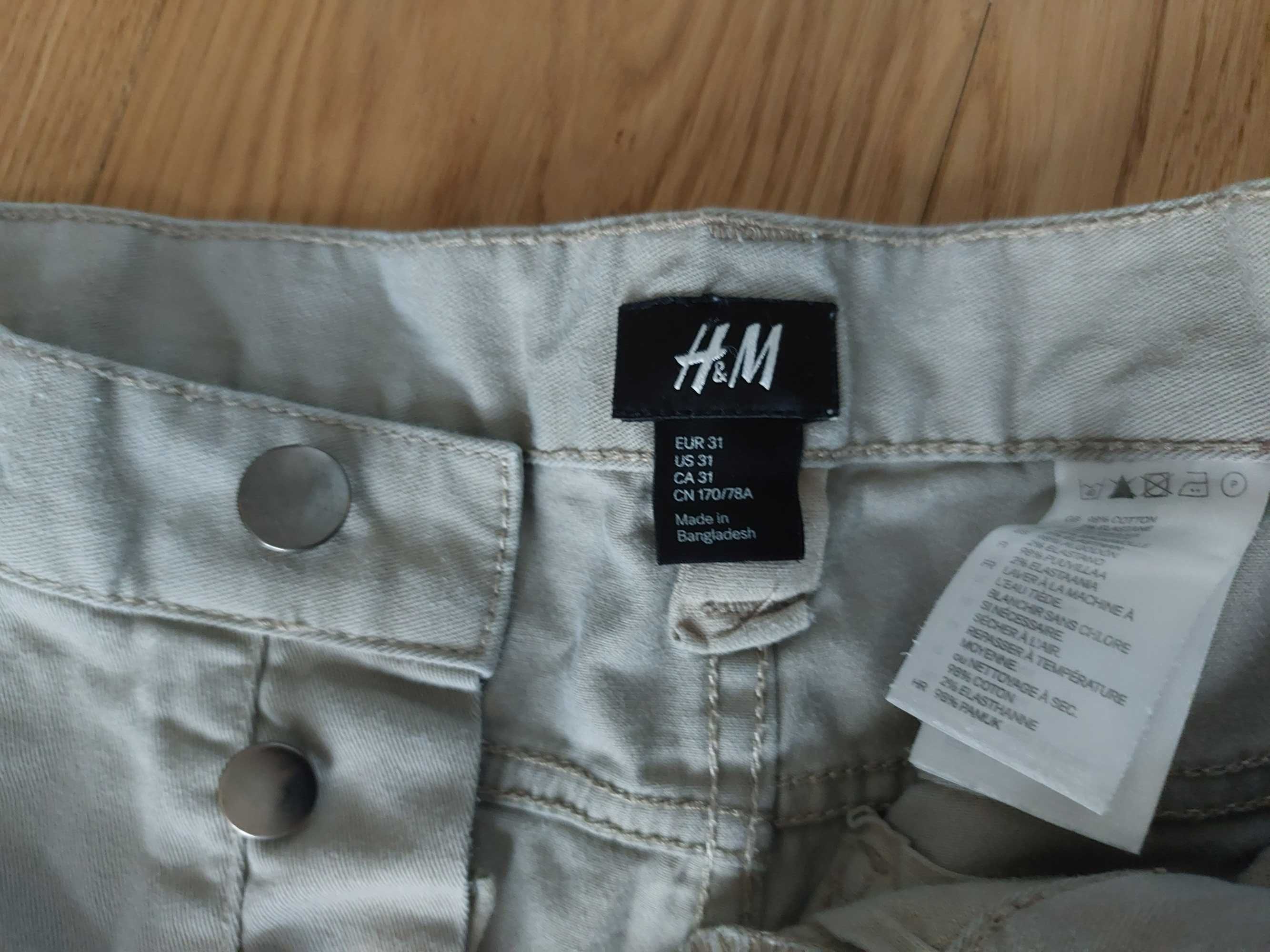 Letnie spodnie marki H&M w roz 31
