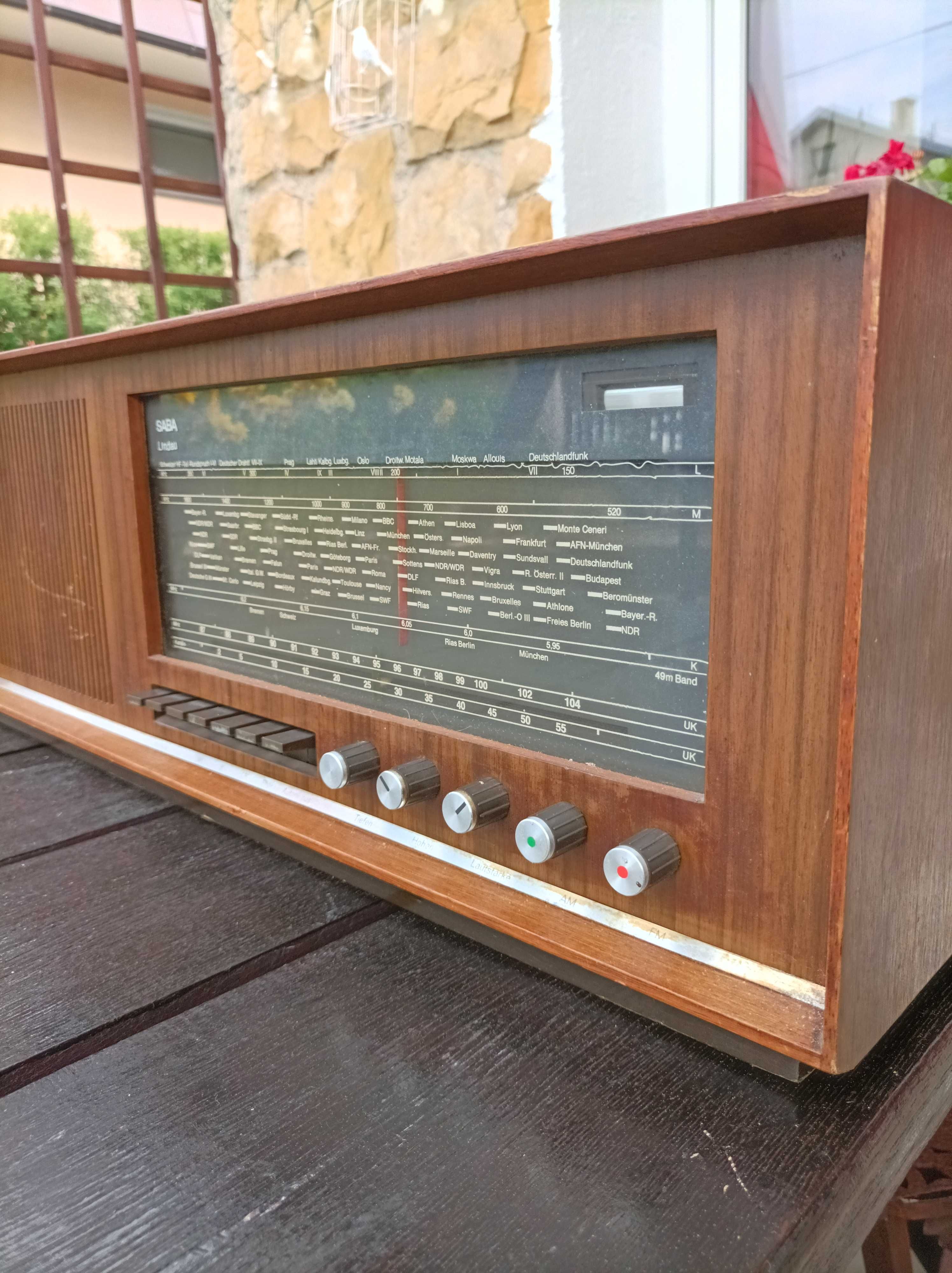 Saba Lindau Li 18 radio lampowe retro