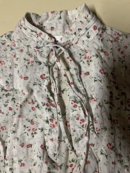 Camisa criança rapariga “Lefties” 12 anos bege padrão floral