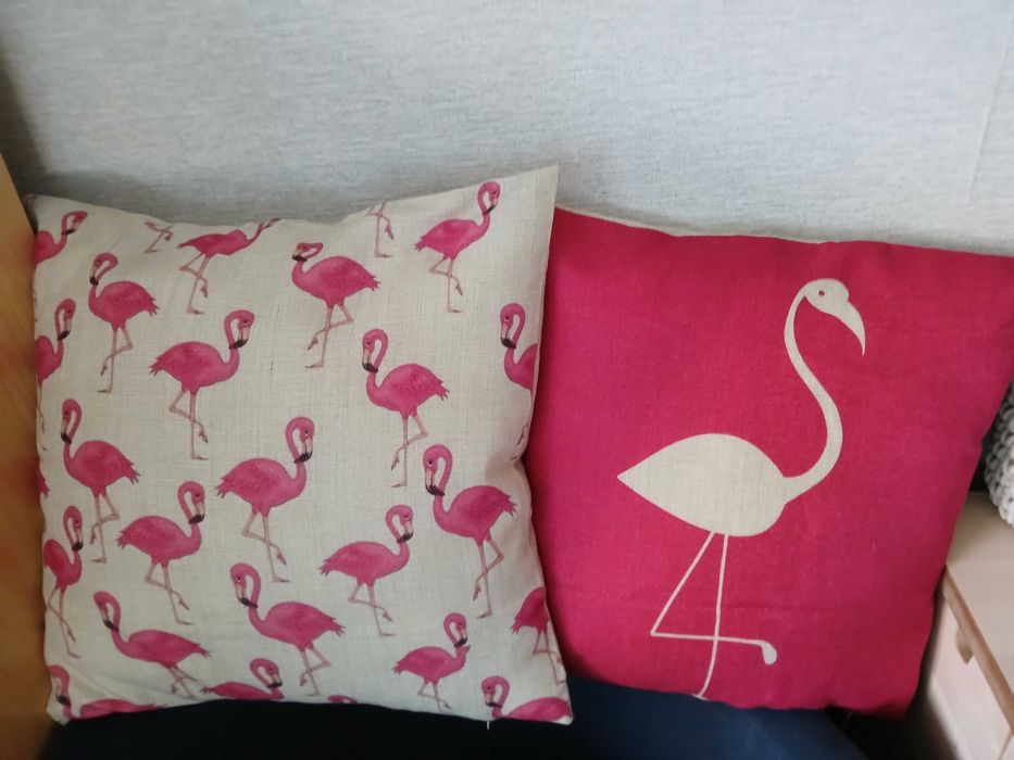 Poszewki na poduszki FLAMINGI