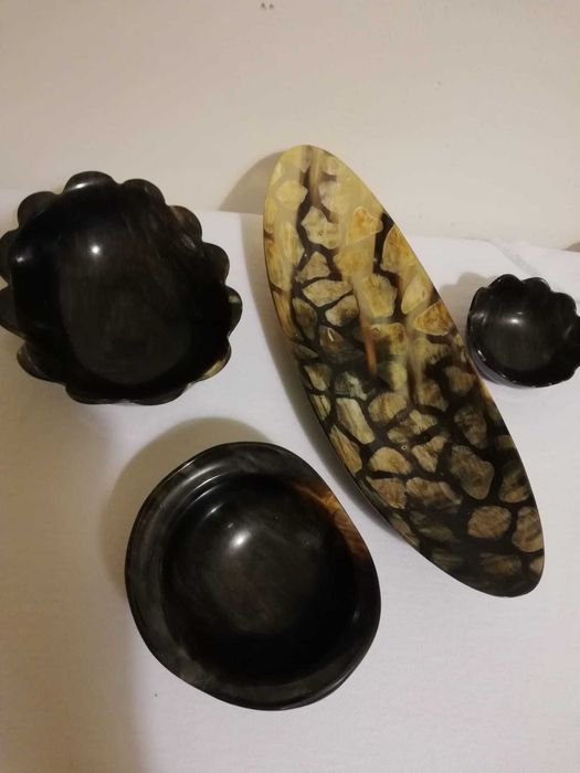 Artesanato brasileiro em chifre de gado