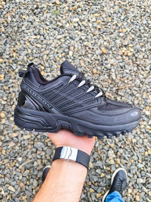 Кросівки зимові чоловічі Salomon ACS OQ термо водостійкі чорні